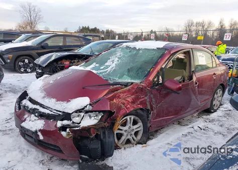 2008 Honda Civic Lx из США, поврежденный, VIN 2HGFA16558H532479